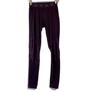 Adidas Women's Optime Full-Length Aeroready Leggings Purple Size XS EUC